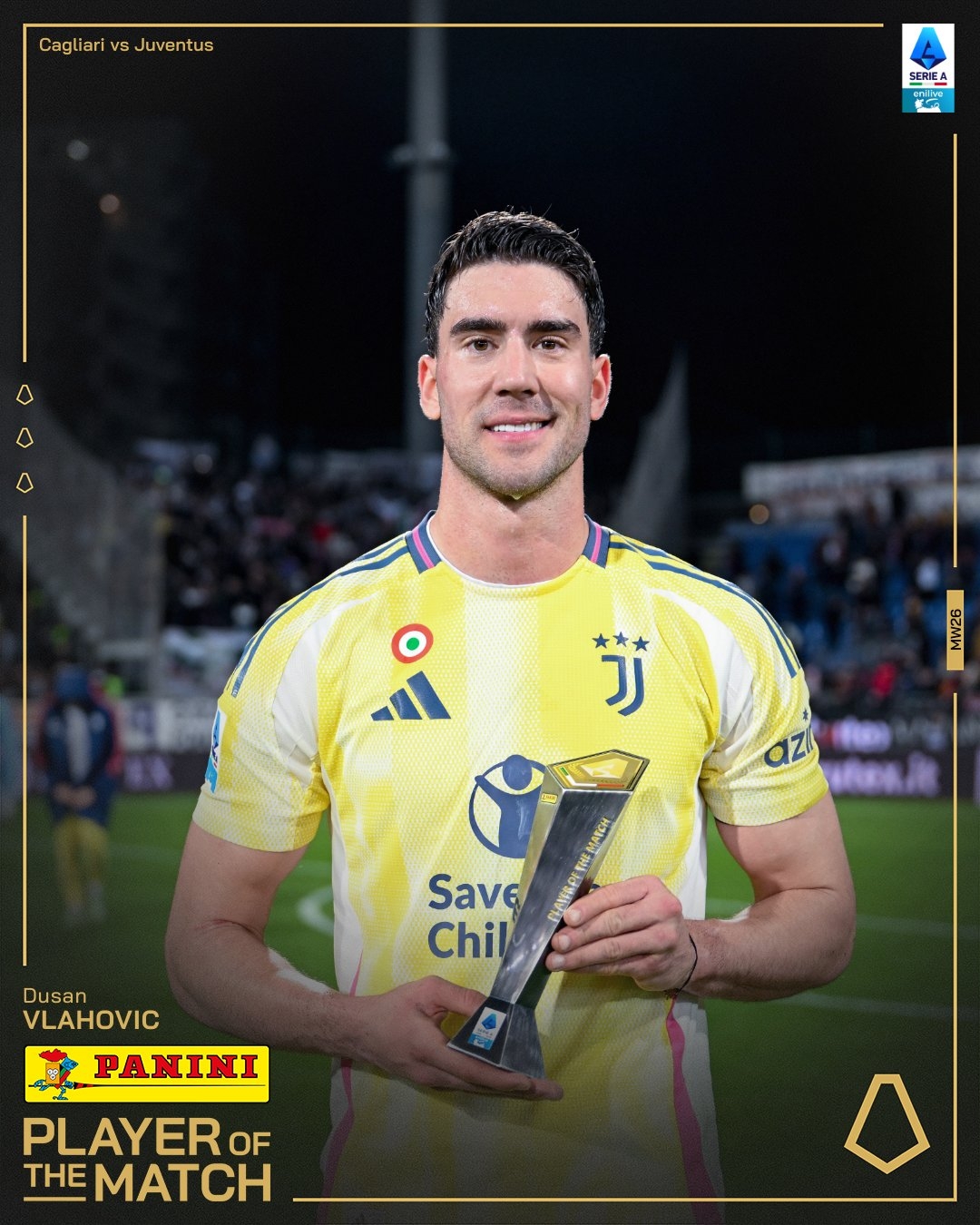  打進致勝進球！弗拉霍維奇當選尤文1-0卡利亞里全場最佳球員