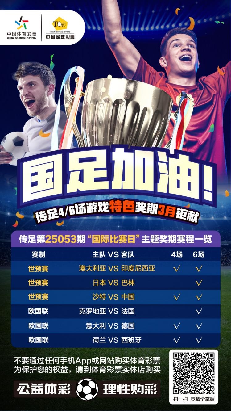 國足加油！傳足特色獎期第25053期聚焦國際比賽日