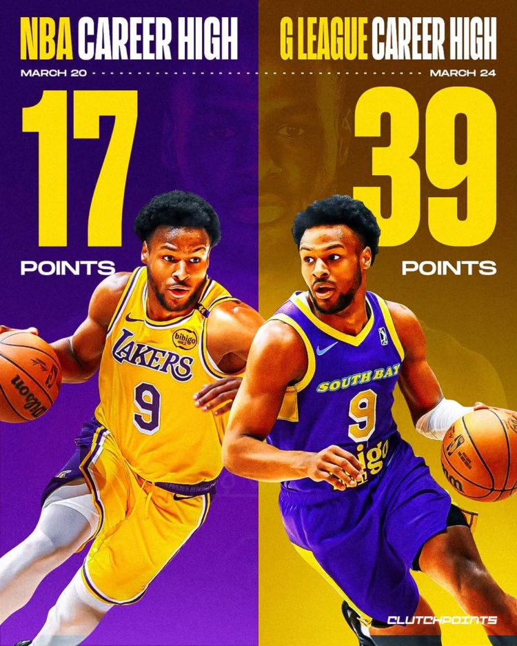  在進步！布朗尼一周內(nèi)先后創(chuàng)下個人NBA和G聯(lián)盟單場得分新紀錄