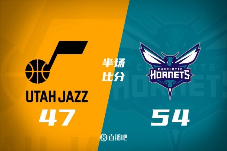  半場戰(zhàn)報-小橋14分 小喬治11分 黃蜂54-47領先爵士